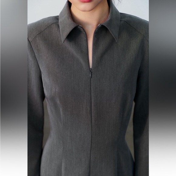ZARA Fitted Mini Shirt Dress - Picture 4 of 6